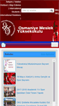 Mobile Screenshot of omyo.osmaniye.edu.tr